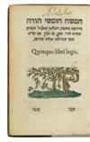 BIBLE IN HEBREW.  1544-46  [Torah Nevi'im Ketuvim.]  17 parts in 8 vols.